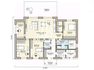 Дом 110м², 1-этажный, участок 10 сот.
