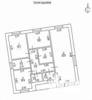 Дом 105м², 1-этажный, участок 7 сот.