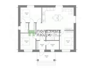 Дом 95м², 1-этажный, участок 5 сот.