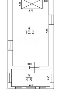Дом 52м², 2-этажный, участок 4 сот.