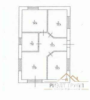 Дача 80м², 1-этажный, участок 4 сот.