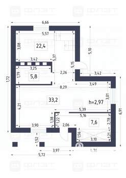 Дом 130м², 2-этажный, участок 9 сот.
