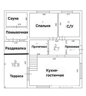 Дом 137м², 2-этажный, участок 6 сот.