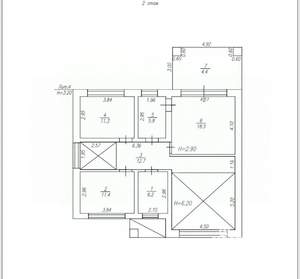 Дом 200м², 2-этажный, участок 6 сот.