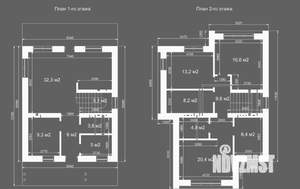 Коттедж 150м², 2-этажный, участок 10 сот.