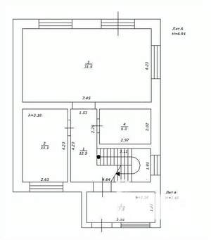 Дом 139м², 2-этажный, участок 5 сот.