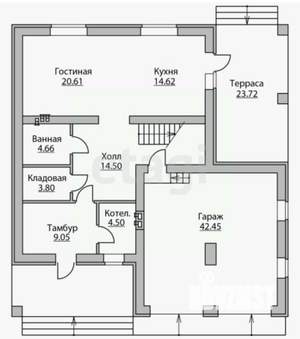 Дом 141м², 2-этажный, участок 4 сот.