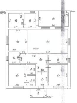 Дом 180м², 1-этажный, участок 7 сот.