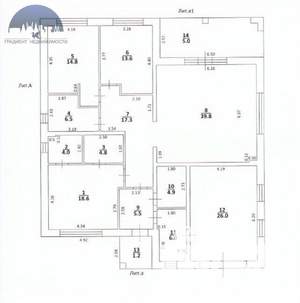 Дом 180м², 1-этажный, участок 6 сот.