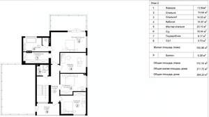 Коттедж 362м², 2-этажный, участок 6 сот.