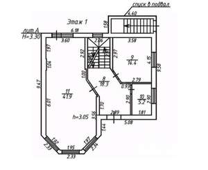 Дом 249м², 3-этажный, участок 5 сот.