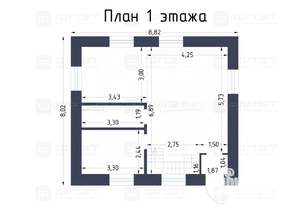 Дом 100м², 2-этажный, участок 11 сот.  