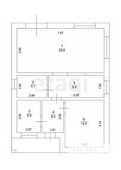 Дом 140м², 2-этажный, участок 5 сот.  