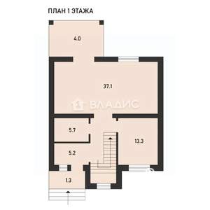 Дом 136м², 2-этажный, участок 5 сот.  