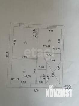 Дом 104м², 2-этажный, участок 5 сот.  