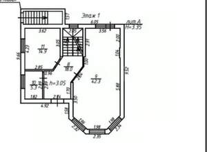 Дом 252м², 3-этажный, участок 5 сот.  