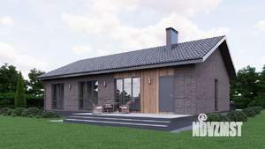 Дом 110м&sup2;, 1-этажный, участок 6 сот.  