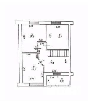 Таунхаус 90м², 2-этажный, участок 2 сот.  