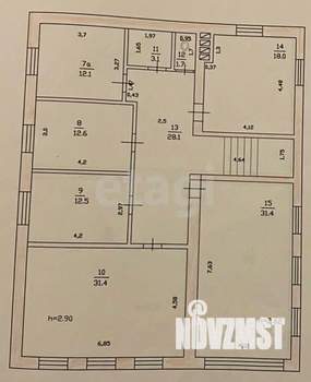 Дом 410м², 2-этажный, участок 17 сот.  