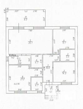 Дом 130м², 1-этажный, участок 6 сот.  