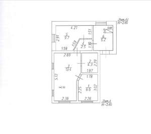 Дом 46м&sup2;, 1-этажный, участок 18 сот.  