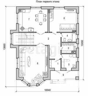 Дом 120м², 2-этажный, участок 5 сот.  