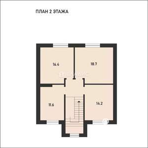 Дом 136м², 2-этажный, участок 5 сот.  