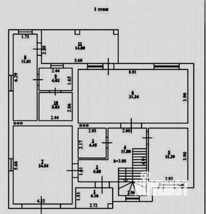 Коттедж 187м&sup2;, 2-этажный, участок 5 сот.  