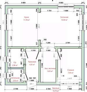 Дом 176м², 2-этажный, участок 6 сот.  