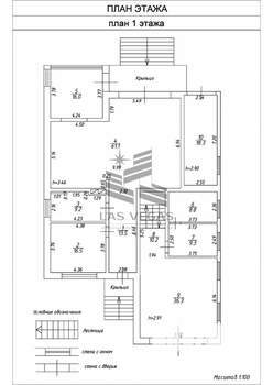 Дом 354м², 2-этажный, участок 8 сот.  