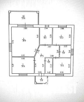 Дом 125м&sup2;, 1-этажный, участок 7 сот.  