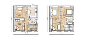Дом 130м², 2-этажный, участок 5 сот.  