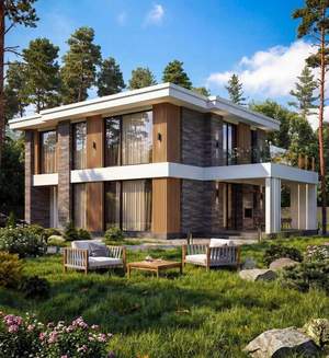 Дом 227м&sup2;, 2-этажный, участок 9 сот.  