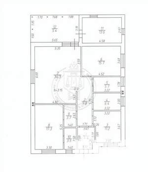 Коттедж 141м&sup2;, 1-этажный, участок 7 сот.  