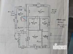 Дом 62м², 1-этажный, участок 7 сот.  