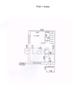 Дом 56м&sup2;, 2-этажный, участок 10 сот.  