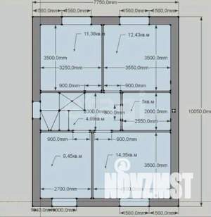 Дом 125м², 2-этажный, участок 4 сот.  