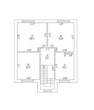 Дом 160м², 2-этажный, участок 6 сот.  