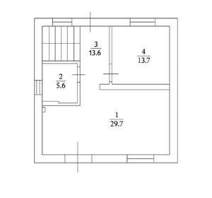 Дом 125м², 2-этажный, участок 4 сот.  