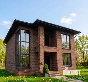 Дом 180м&sup2;, 2-этажный, участок 6 сот.  