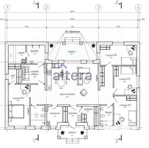 Коттедж 183м², 1-этажный, участок 8 сот.  
