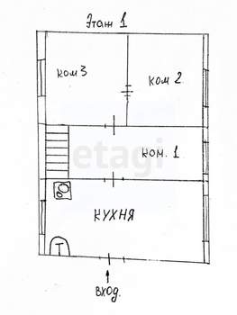 Дом 60м², 2-этажный, участок 4 сот.  
