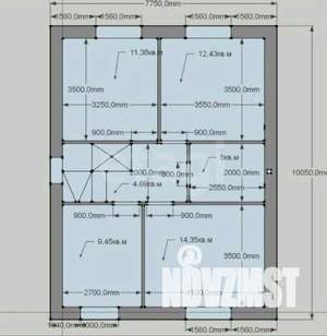 Дом 125м², 2-этажный, участок 4 сот.  