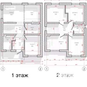 Дом 125м², 2-этажный, участок 5 сот.  