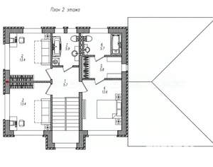 Дом 210м², 2-этажный, участок 7 сот.  