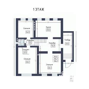 Дом 317м², 2-этажный, участок 12 сот.  