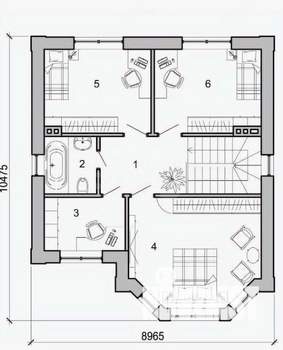 Дом 169м&sup2;, 2-этажный, участок 5 сот.  