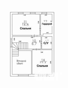 Дача 137м&sup2;, 2-этажный, участок 6 сот.  