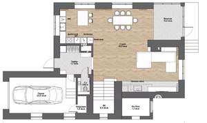 Дом 317м&sup2;, 3-этажный, участок 8 сот.  