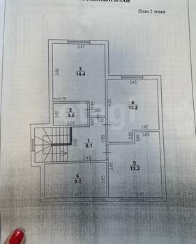 Дом 130м², 2-этажный, участок 6 сот.  